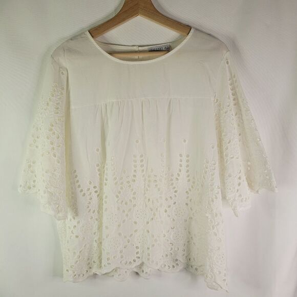 Gallery Ivory White Lace Top - Picture 2 of 12